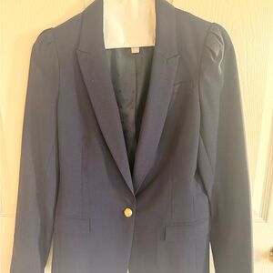 Banana Republic Navy Blue Suit with Gold Button. Blazer size 4, pants size 2